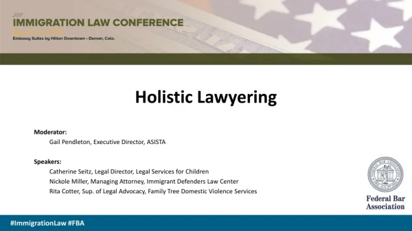 Holistic Lawyering