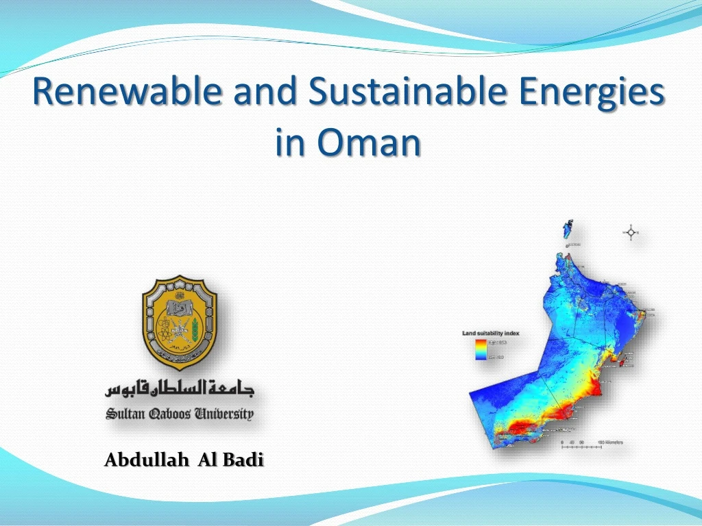 renewable and sustainable energies in oman