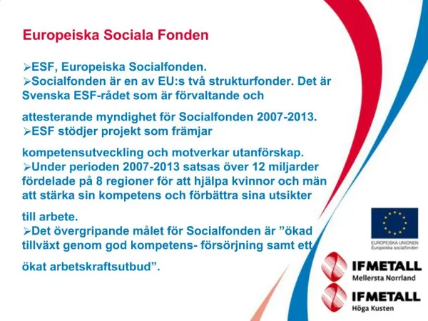 Europeiska Sociala Fonden