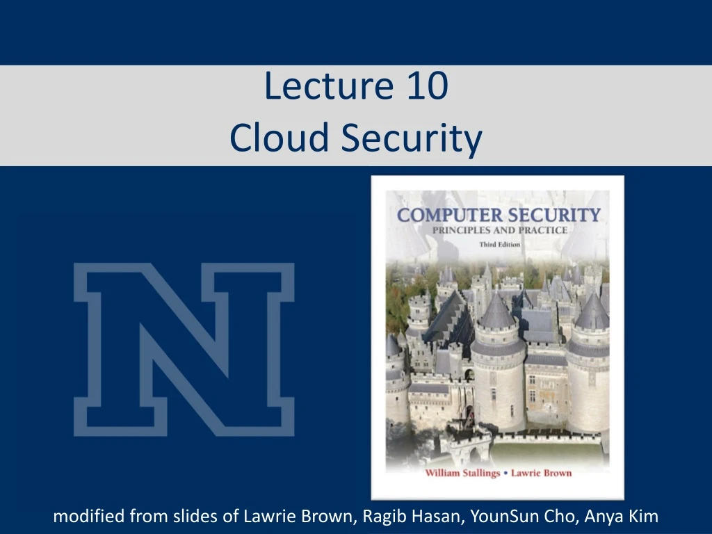 lecture 10 cloud security