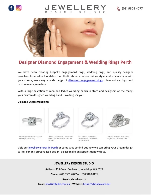 Designer Diamond Engagement & Wedding Rings Perth
