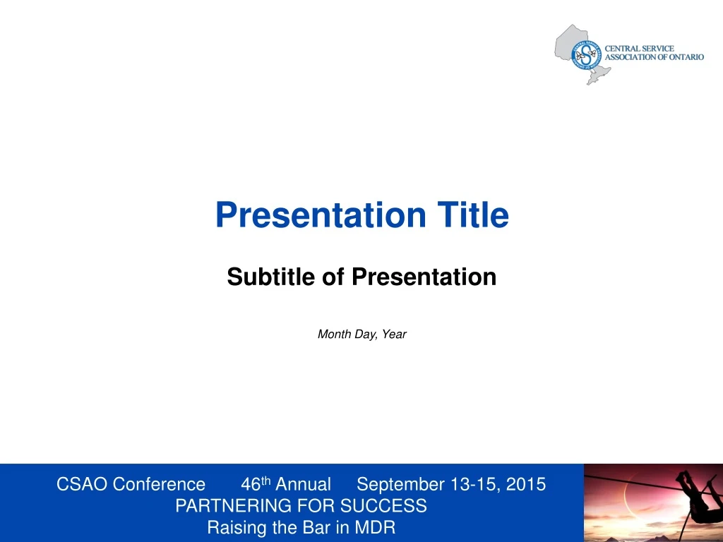 presentation title