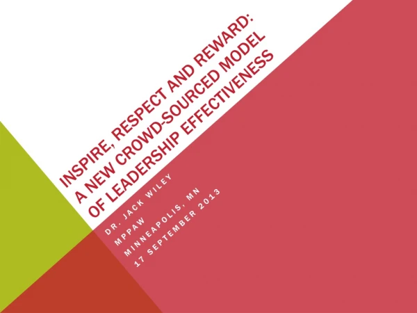 Inspire , Respect and Reward: a New Crowd-Sourced Model of Leadership Effectiveness