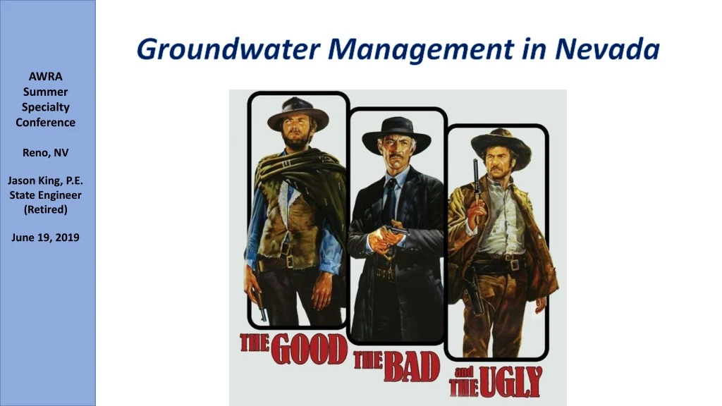 groundwater management in nevada