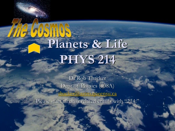 Planets &amp; Life PHYS 214