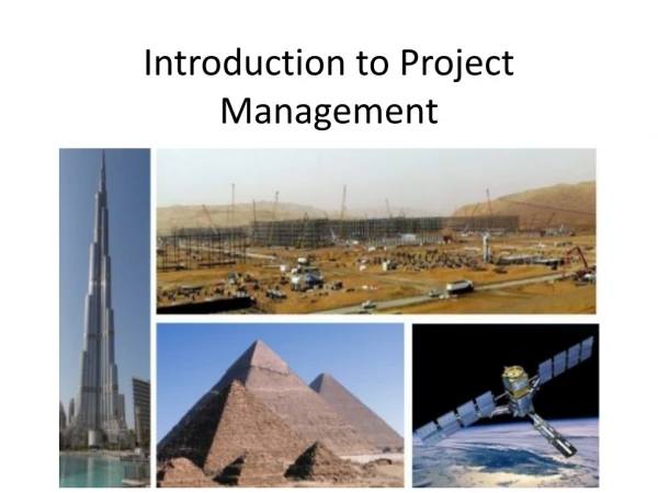 Introduction to Project Management