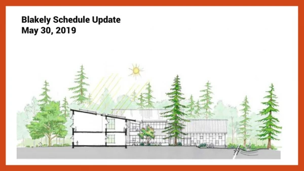 Blakely Schedule Update May 30, 2019