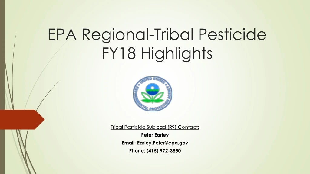 epa regional tribal pesticide fy18 highlights