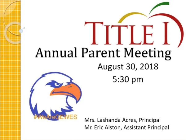 Annual Parent Meeting