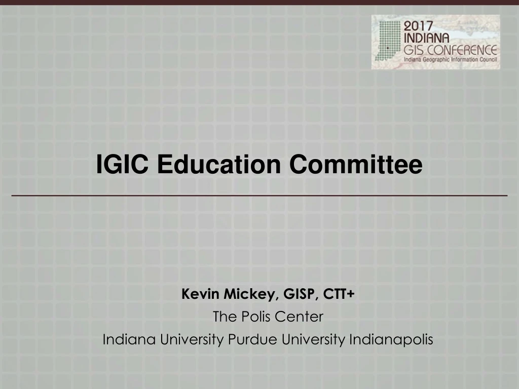 igic education committee