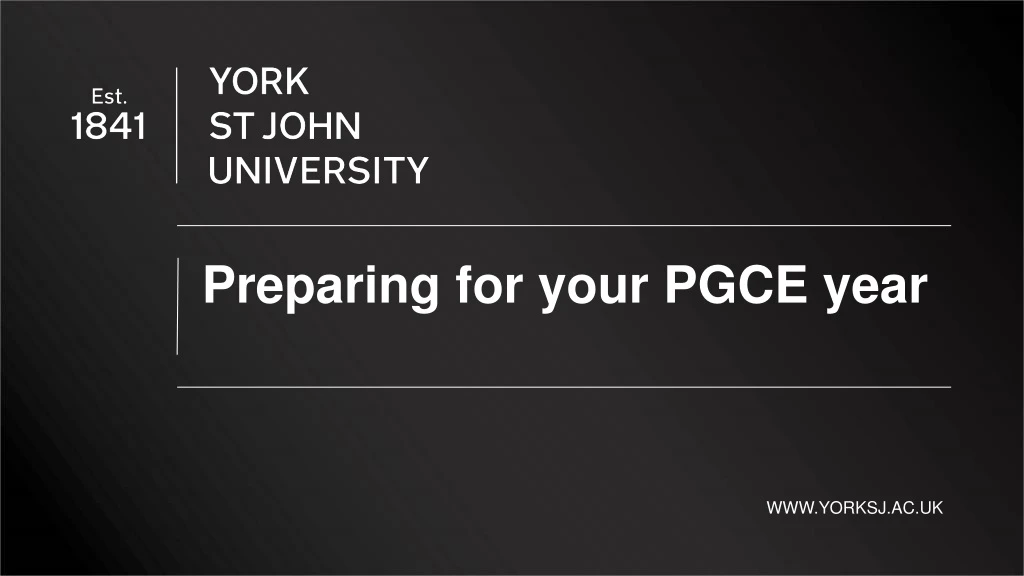 preparing for your pgce year