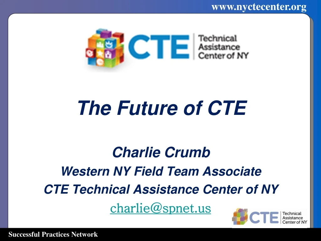 the future of cte charlie crumb western ny field