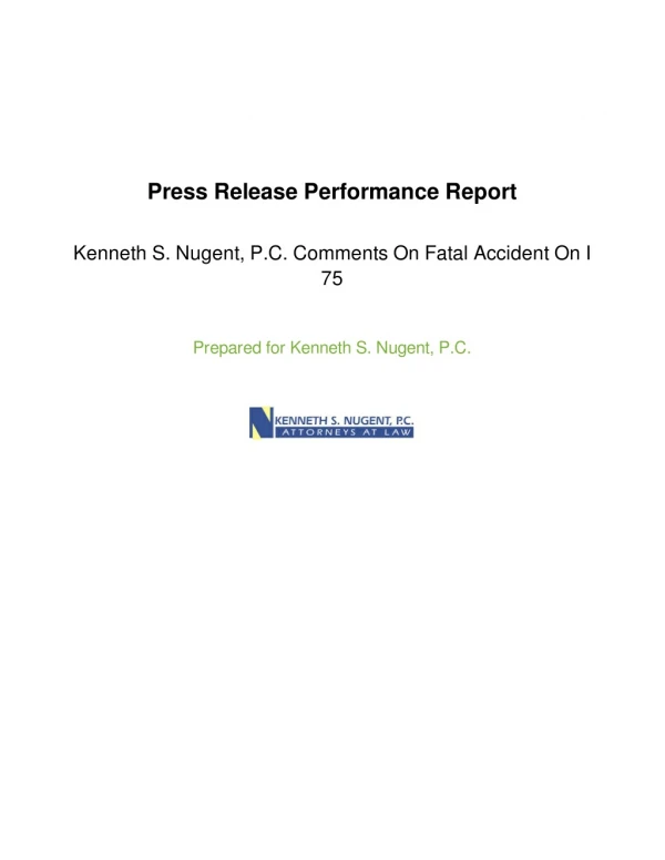 press release performance report