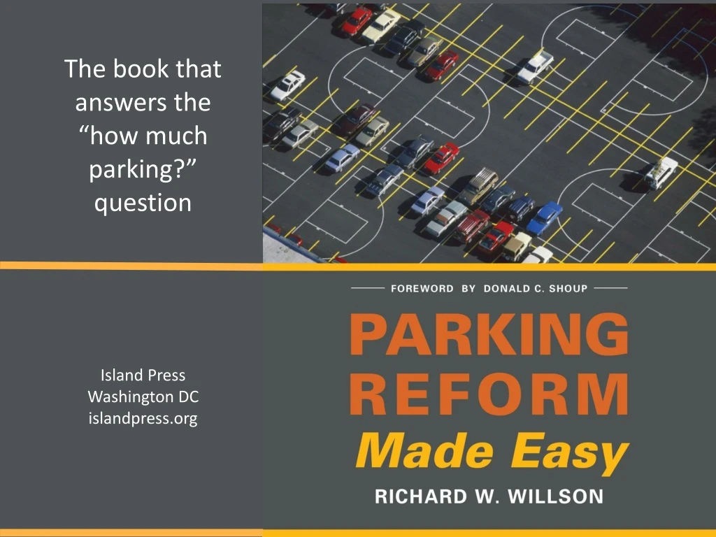 the book that answers the how much parking