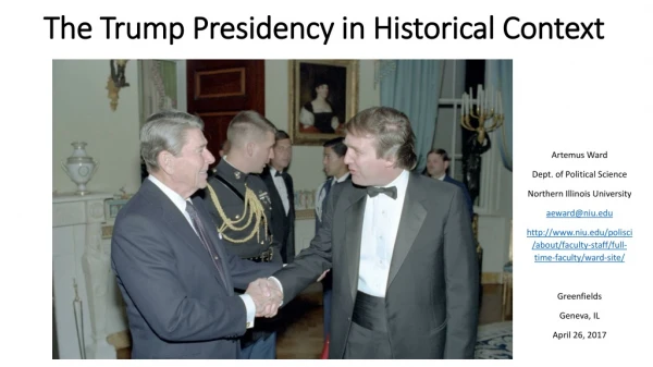 The Trump Presidency in Historical Context