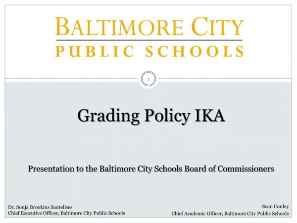 Grading Policy IKA
