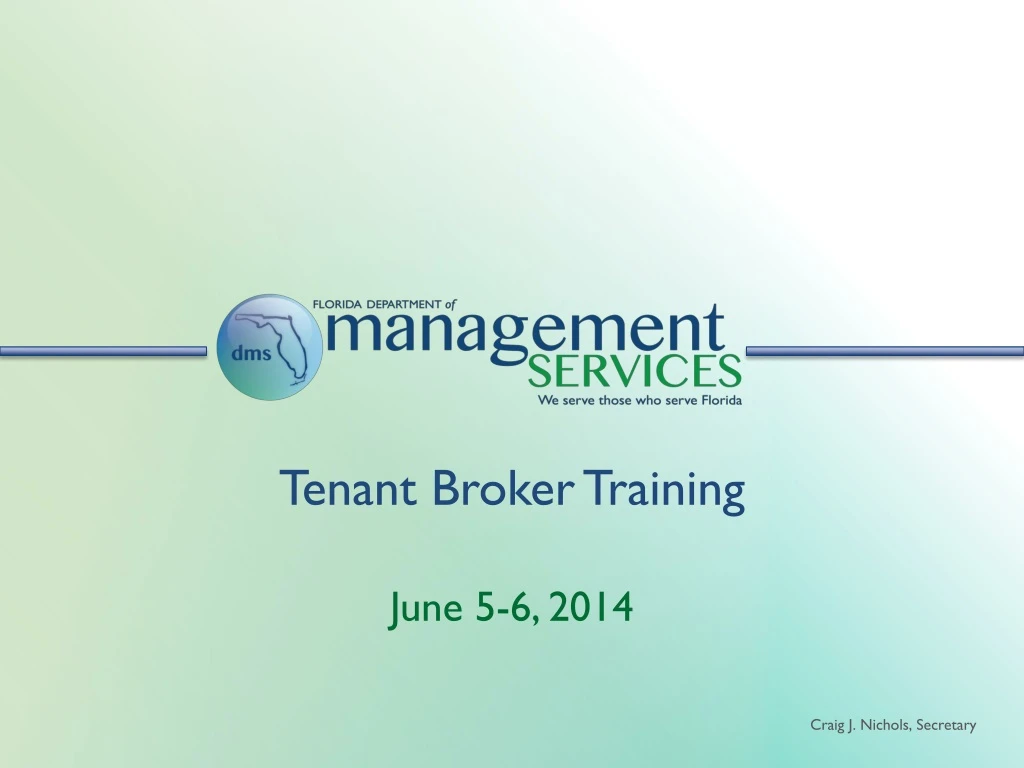 tenant broker training