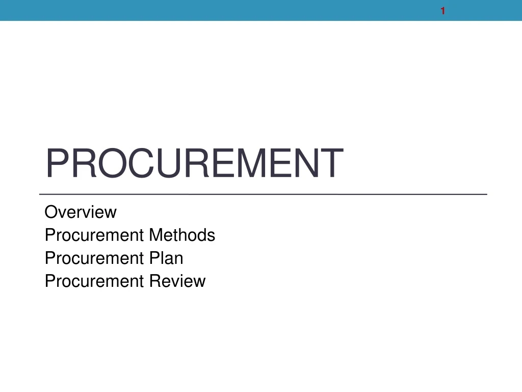 procurement