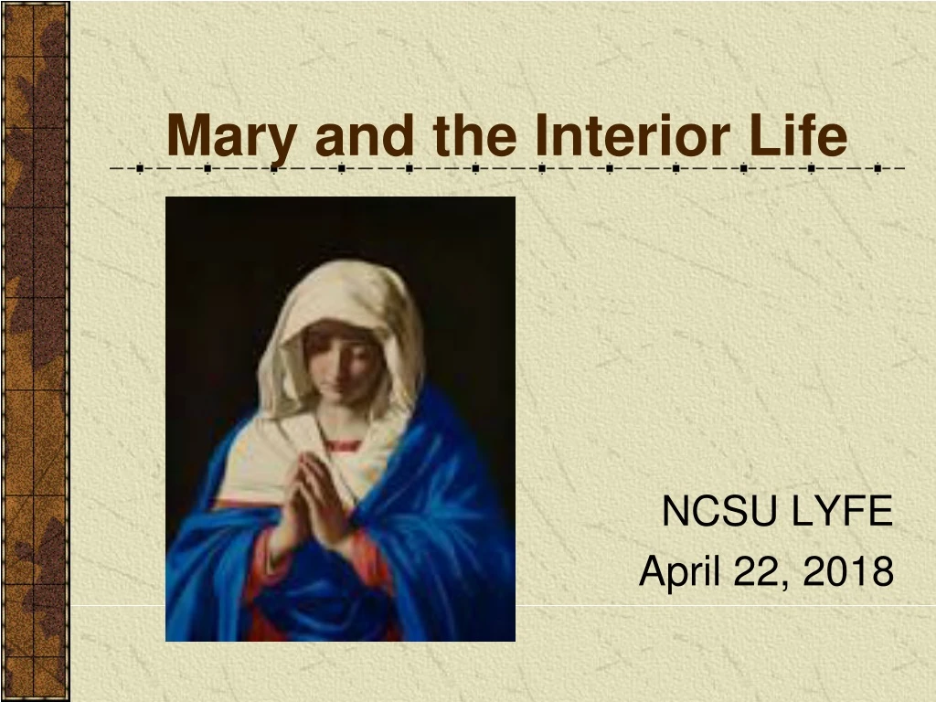 mary and the interior life