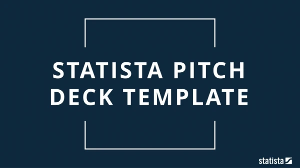 Statista Pitch deck template