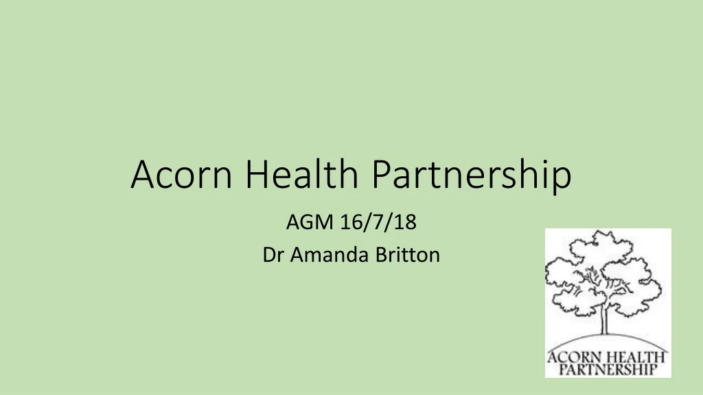 acorn health partnership