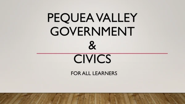 Pequea Valley Government &amp; Civics