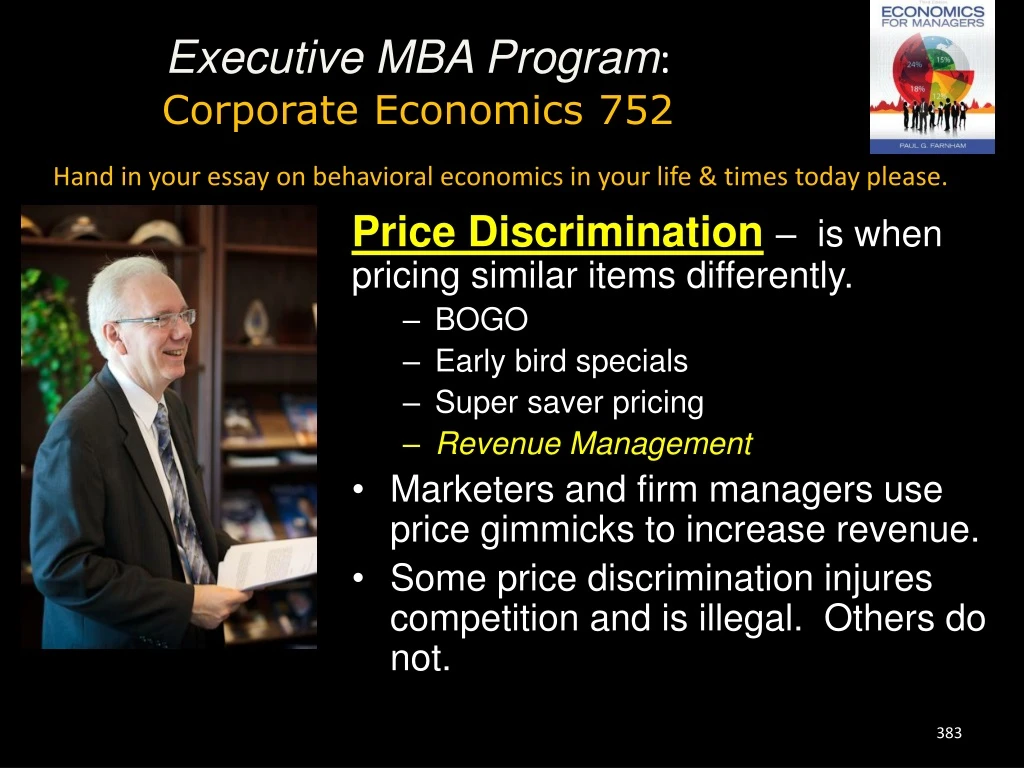 executive mba program corporate economics 752