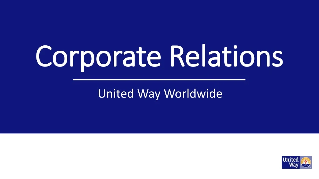 corporate relations