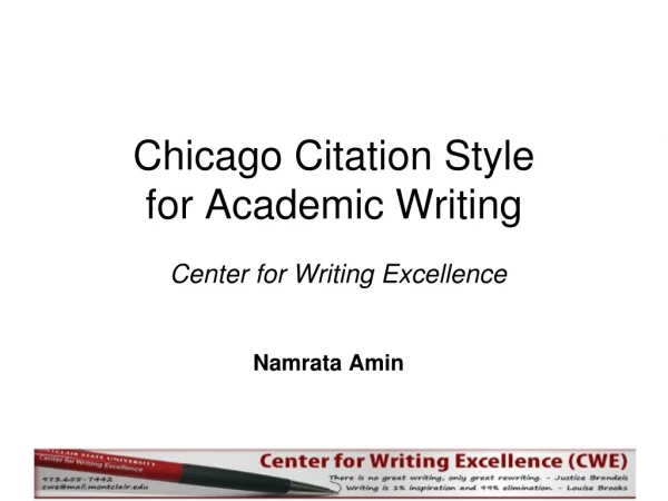 Chicago Citation Style for Academic Writing