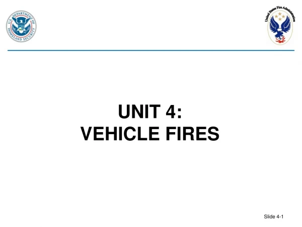 UNIT 4: VEHICLE FIRES