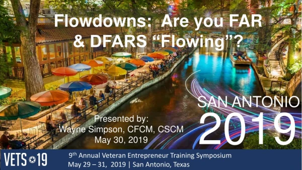 9 th Annual Veteran Entrepreneur Training Symposium