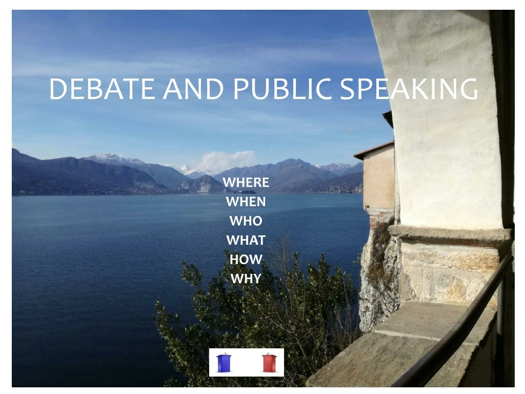 debate and public speaking