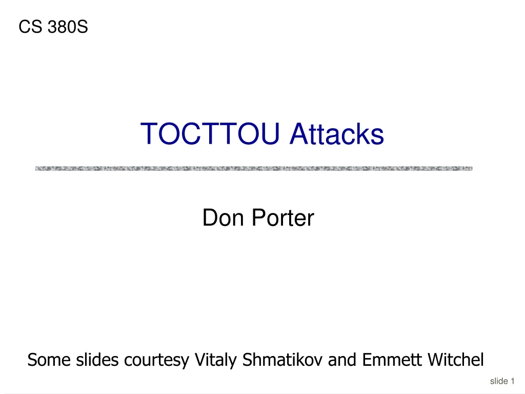 tocttou attacks