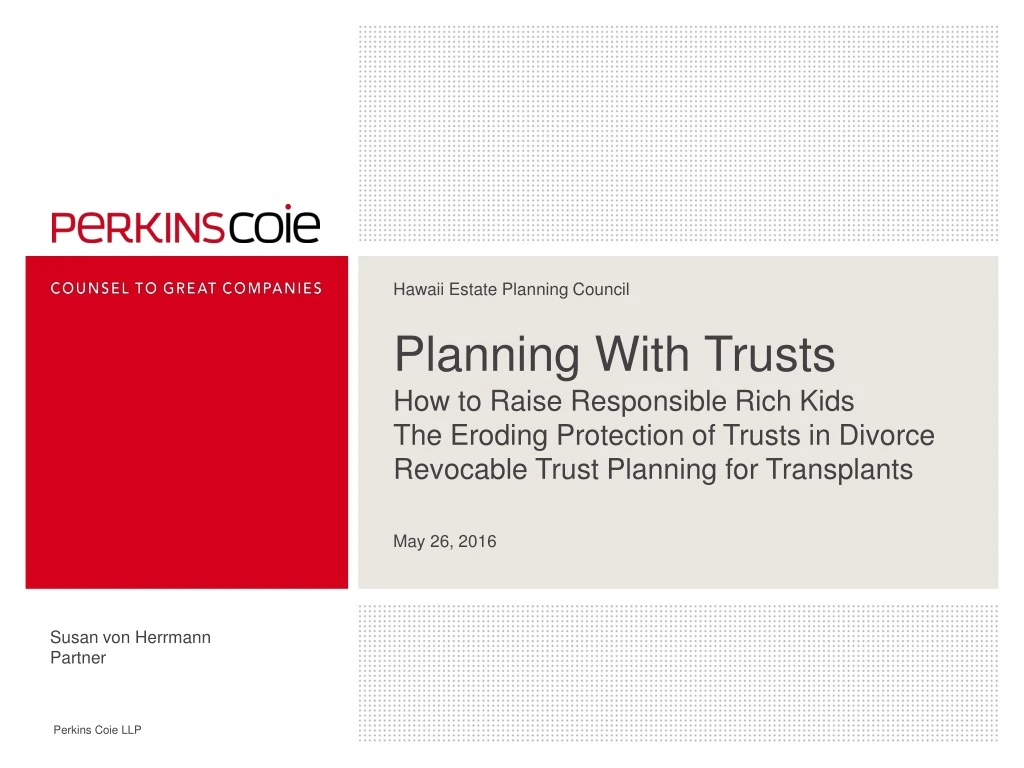 planning with trusts