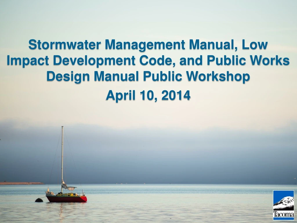 stormwater management manual low impact