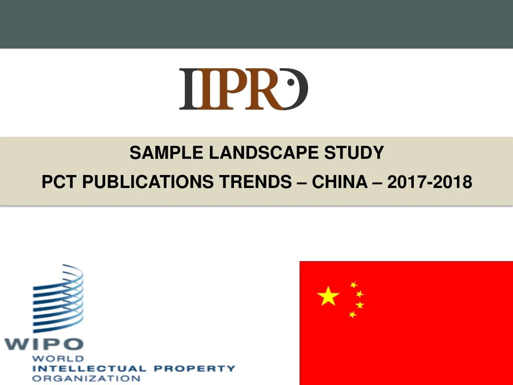 sample landscape study pct publications trends