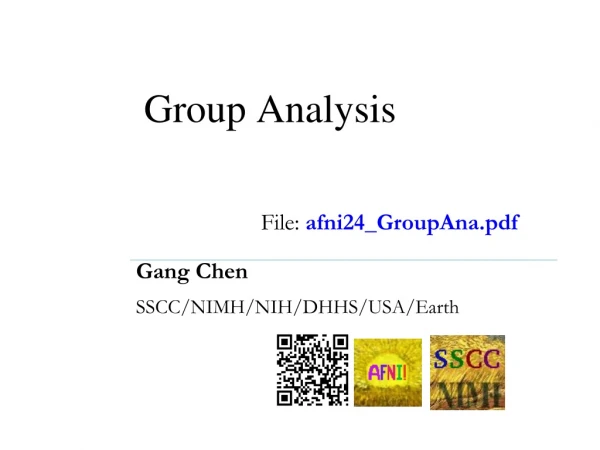 Group Analysis