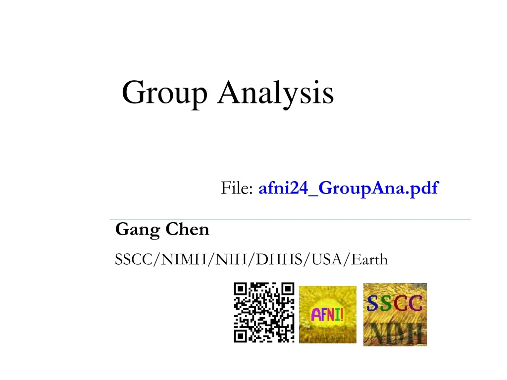 group analysis