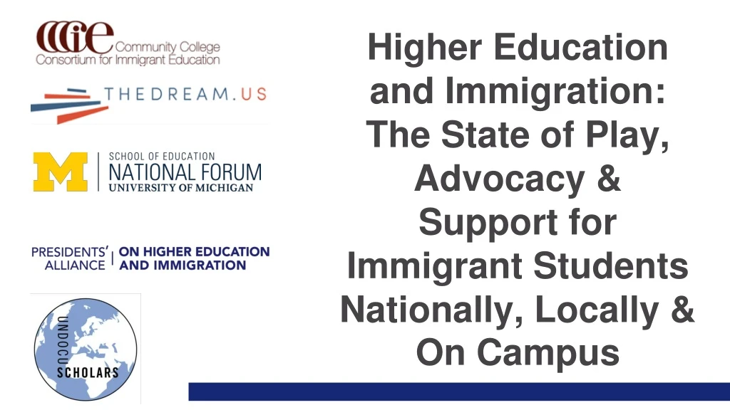 higher education and immigration the state