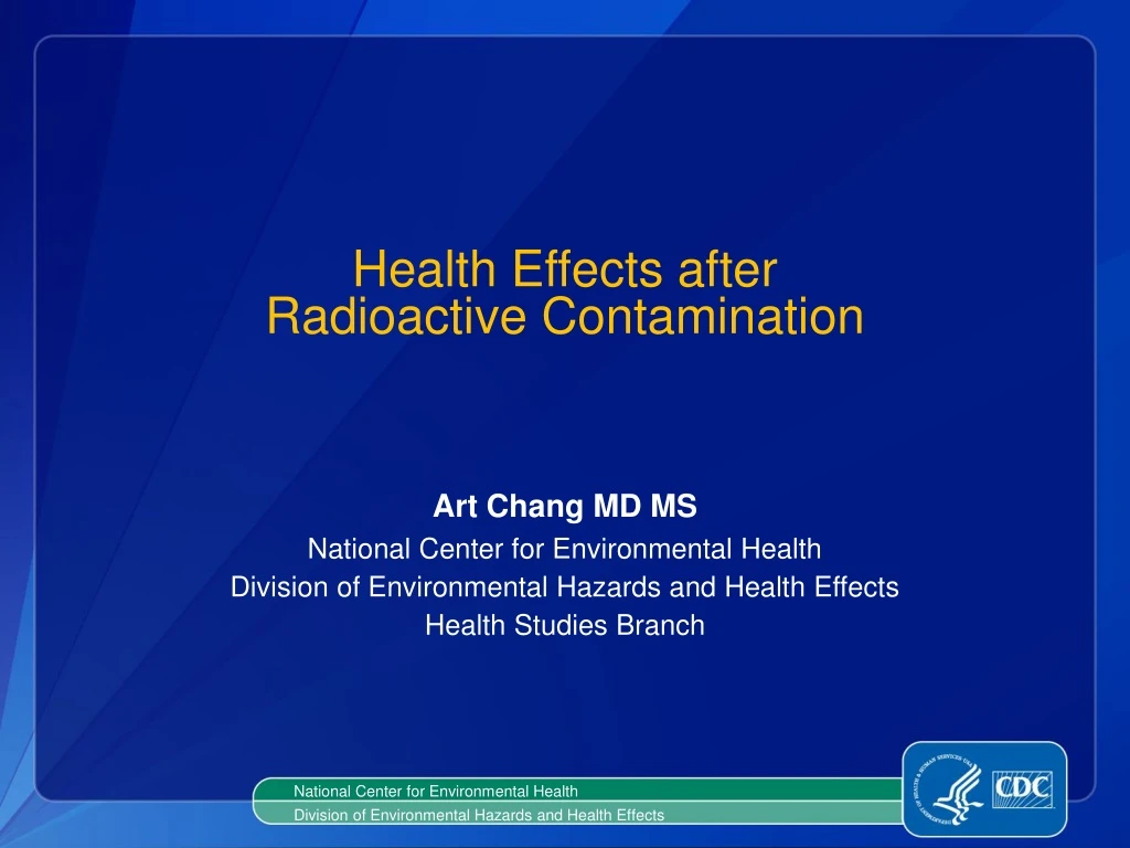 health effects after radioactive contamination