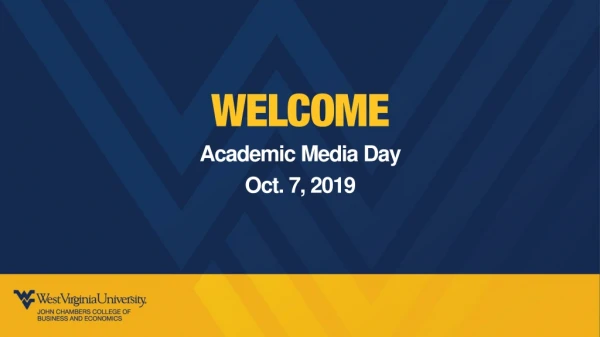 Academic Media Day Oct. 7, 2019