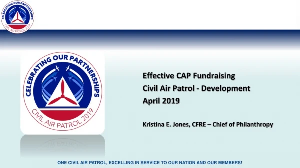 Effective CAP Fundraising Civil Air Patrol - Development April 2019