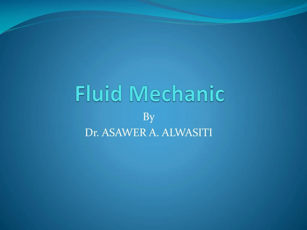 fluid mechanic