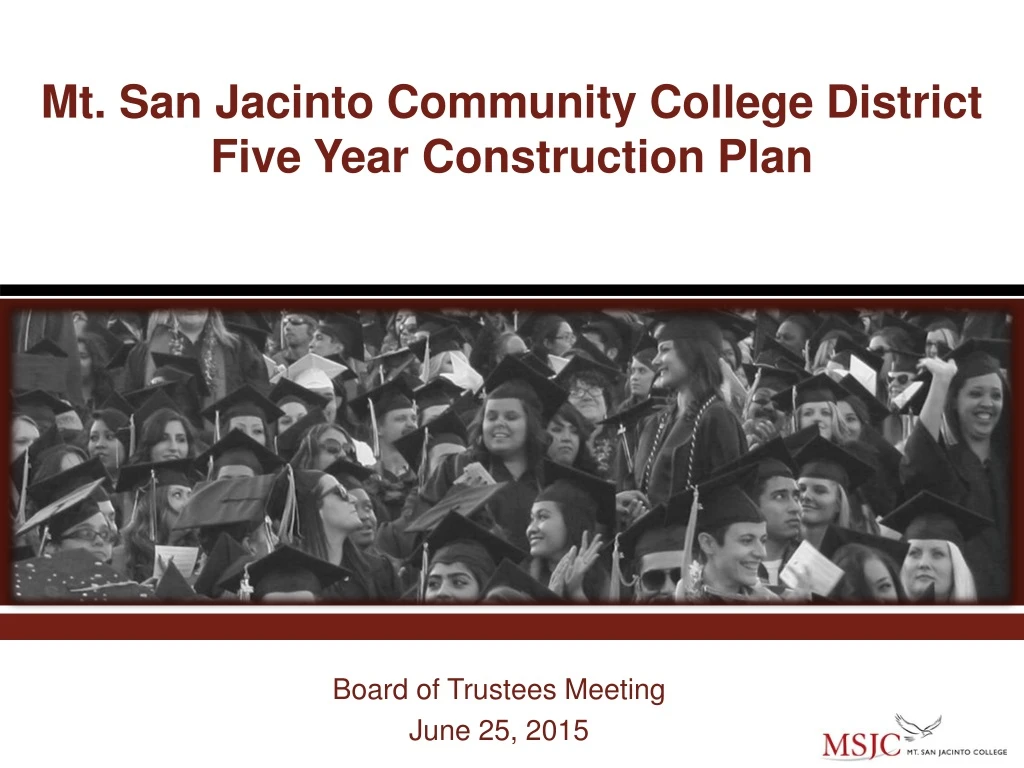 mt san jacinto community college district five year construction plan