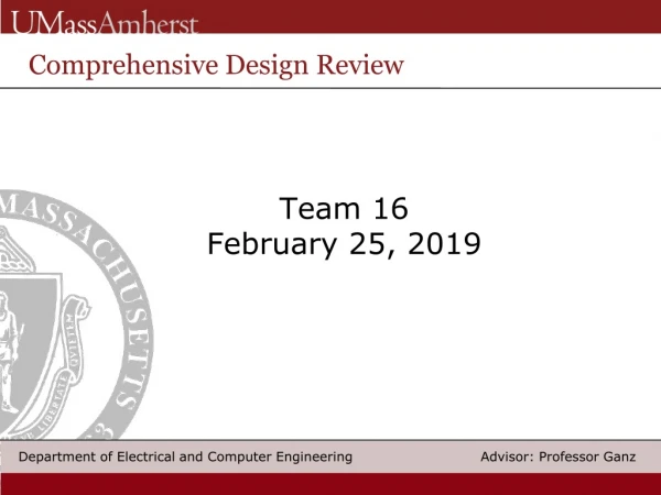 Team 16 February 25 , 2019