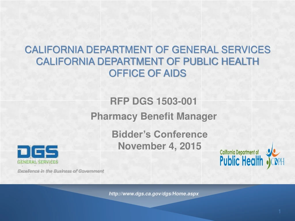 rfp dgs 1503 001 pharmacy benefit manager