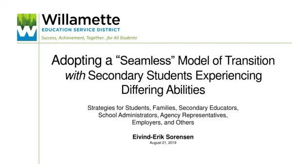 Strategies for Students, Families, Secondary Educators,