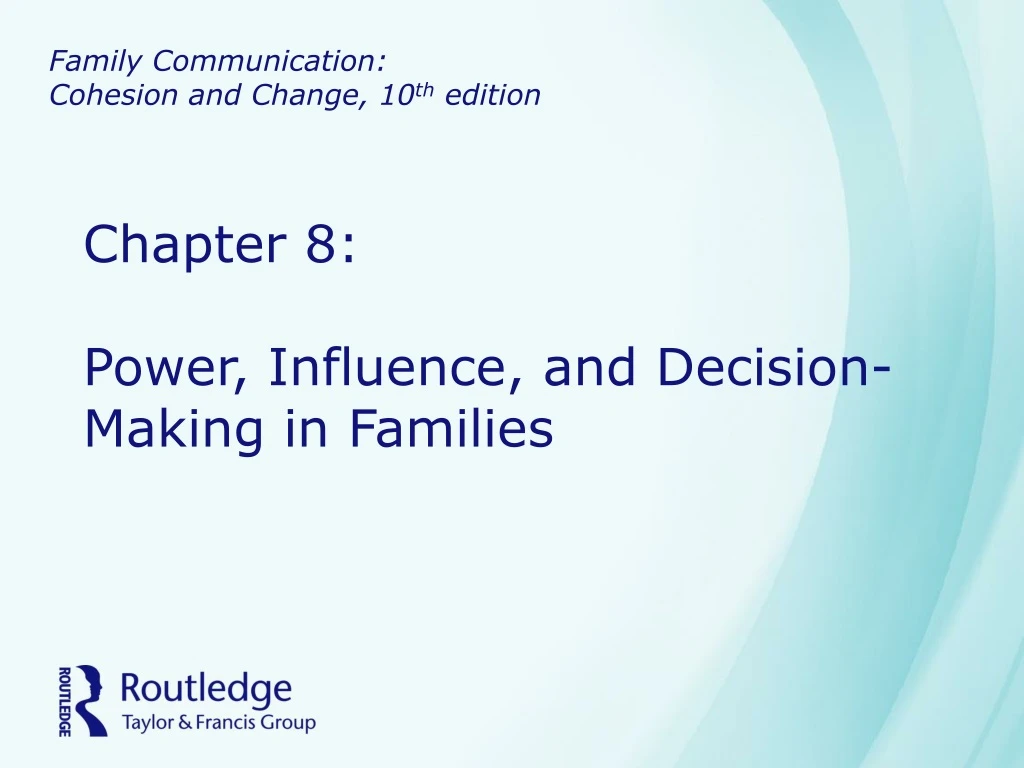 family communication cohesion and change 10 th edition