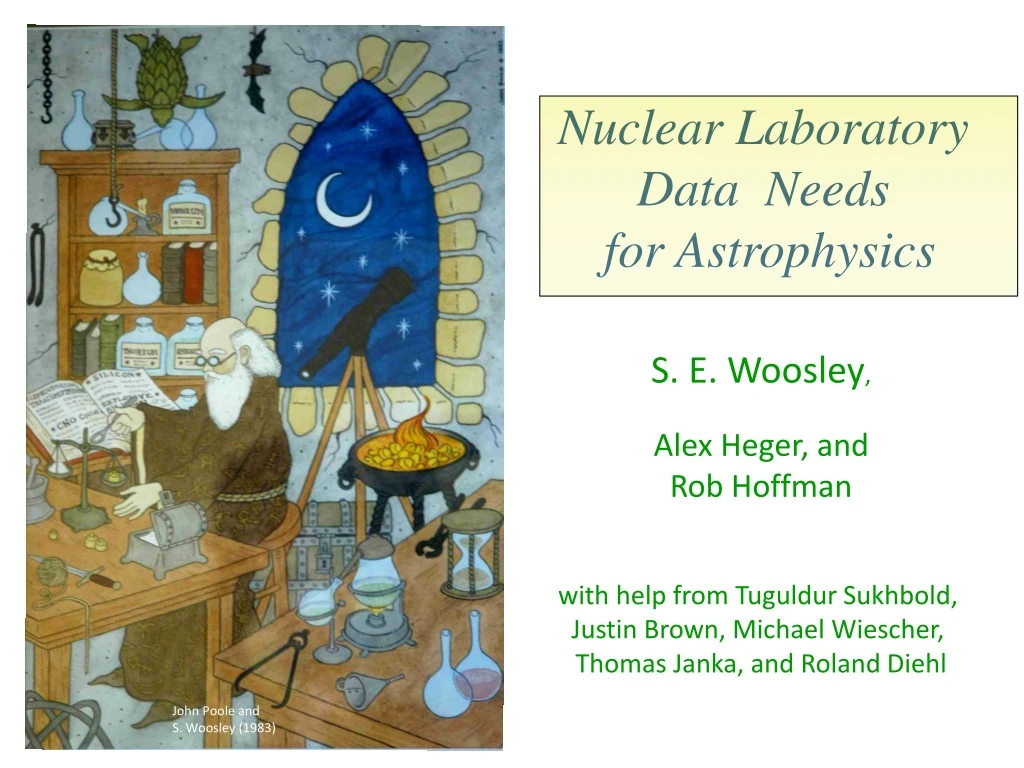 nuclear laboratory data needs for astrophysics