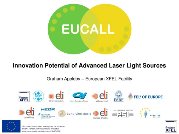 Innovation Potential of Advanced Laser Light Sources Graham Appleby – European XFEL Facility